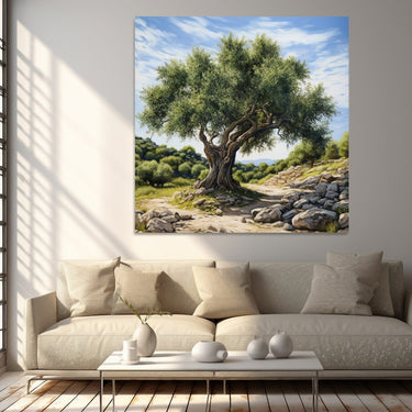 ancient olive tree painting